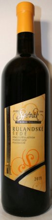 Fľaša vína Rulandské šedé 2019, pozdný sber (polosuché)