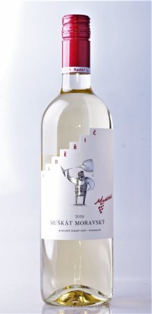Fľaša vína Muškát moravský 2020, zemské víno (polosuché)