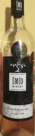 Fľaša vína Svatovavřinecké 2018, zemské víno (polosladké)