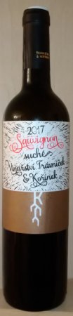 Fľaša vína Sauvignon 2017, pozdný sber (suché)