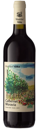 Fľaša vína Cabernet Moravia BIO 2019, pozdný sber (suché)