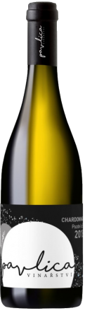 Fľaša vína Chardonnay 2019, výber z hrozna (polosladké)