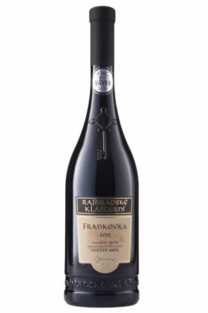 Fľaša vína Frankovka 2016 2016, pozdný sber (suché)
