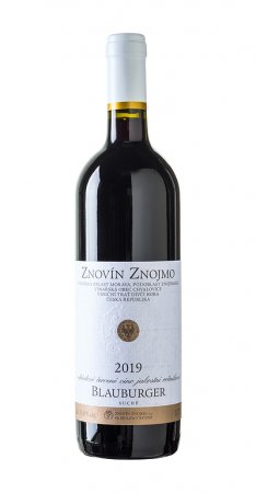 Fľaša vína Blauburger 2019, akostné víno (suché)