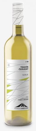 Fľaša vína Tramín červený sur-lie 2018, výber z hrozna (polosuché)