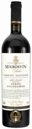Fľaša vína Cabernet Sauvignon barrique (Goldhamer) 2018, výber z hrozna (suché)