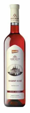 Fľaša vína Regent Rosé 2019, zemské víno (suché)