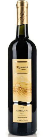 Fľaša vína Frankovka  2016, pozdný sber (suché)