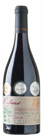 Fľaša vína Cabernet Sauvignon 2018, výber z hrozna (suché)