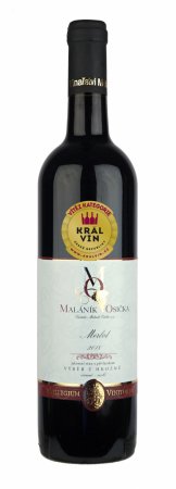 Fľaša vína Merlot 2018, výber z hrozna (suché)