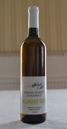 Fľaša vína Rulandské šedé 2018, výber z hrozna (polosladké)