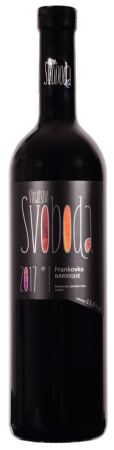 Fľaša vína Frankovka Barrique 2017, zemské víno (suché)