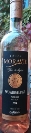 Fľaša vína Zweigeltrebe rosé 2019, pozdný sber (suché)