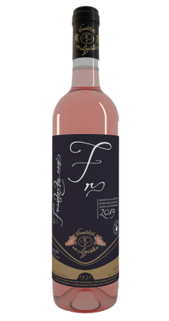 Fľaša vína Frankovka rosé 2019, pozdný sber (polosladké)