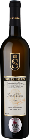 Fľaša vína Pinot Blanc AUSTERLITZ 2018, výber z hrozna (suché)
