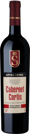 Fľaša vína Cabernet Cortis 2018, bobuľový výber (polosuché)