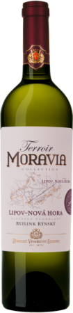 Fľaša vína Ryzlink rýnský Nová hora (Terroir Moravia) 2017, pozdný sber (suché)