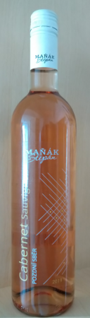 Fľaša vína Cabernet Sauvignon rosé 2019, pozdný sber (suché)