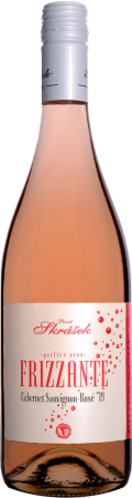 Fľaša vína Cabernet Sauvignon rosé FRIZZANTE 2019, zemské víno (polosladké)