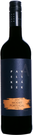 Fľaša vína Modrý Portugal 2019, zemské víno (suché)