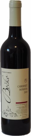 Fľaša vína Cabernet Moravia 2018, zemské víno (suché)