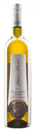 Fľaša vína Cabernet Blanc 2018, výber z hrozna (polosladké)