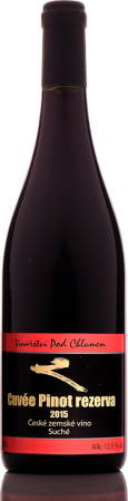 Fľaša vína Cuvée Pinot Rezerva 2015, zemské víno (suché)