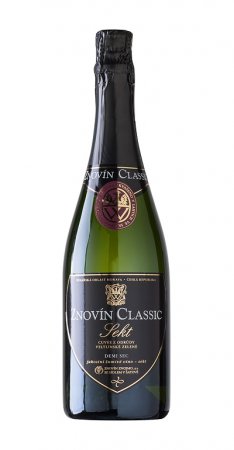 Fľaša vína Znovín Classic Demi sec 2017, akostné šumivé víno (polosladké)