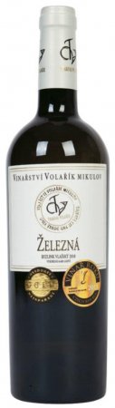 Fľaša vína Ryzlink vlašský (Železná) 2010, pozdný sber (polosladké)