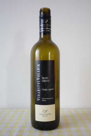 Fľaša vína Tramín červený 2018, výber z hrozna (sladké)