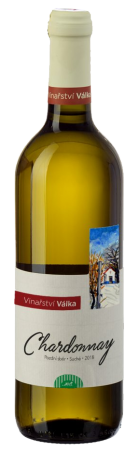Fľaša vína Chardonnay (BIO) 2018, pozdný sber (suché)