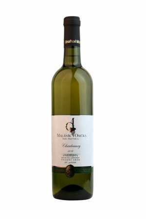 Fľaša vína Chardonnay 2018, pozdný sber (polosladké)