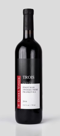 Fľaša vína Trois 2016, zemské víno (suché)