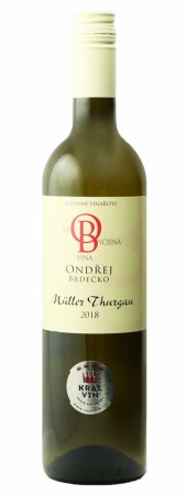 Fľaša vína Müller Thurgau 2018, zemské víno (suché)