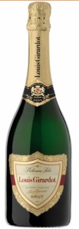 Fľaša vína Louis Girardot brut 2015, akostné šumivé víno (brut)