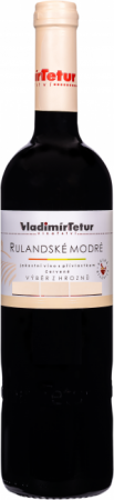 Fľaša vína Rulandské modré 2017, výber z hrozna (suché)