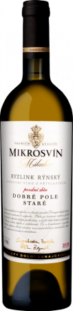 Fľaša vína Ryzlink rýnský (Staré) 2018, pozdný sber (suché)