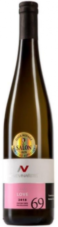 Fľaša vína Cuvée Love 69 2018, pozdný sber (polosladké)