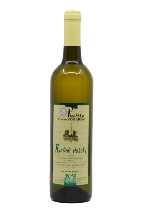Fľaša vína Ryzlink vlašský 2018, kabinetné víno (suché)