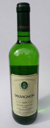 Fľaša vína Sauvignon 2015, zemské víno (suché)