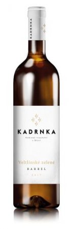 Fľaša vína Veltlínské zelené Barrel 2017, pozdný sber (suché)