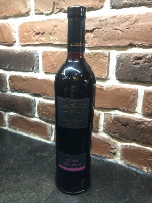 Fľaša vína Merlot 2018, výber z hrozna