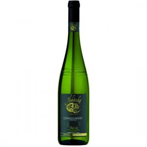 Fľaša vína Chardonnay 2018, pozdný sber (suché)
