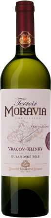 Fľaša vína Rulandské bílé (Terroir Moravia) 2017, pozdný sber (suché)