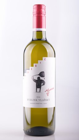 Fľaša vína Ryzlink vlašský 2018, zemské víno (suché)