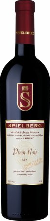 Fľaša vína Pinot Noir AUSTERLITZ 2017, pozdný sber (suché)
