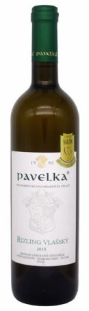 Fľaša vína Rizling vlašský 2018, pozdný sber (suché)