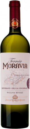 Fľaša vína Ryzlink rýnský Díly za vinohrady (Terroir Moravia) 2016, pozdný sber (suché)