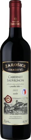 Fľaša vína Cabernet Sauvignon 2022, pozdný sber (suché)