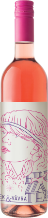 Fľaša vína Frizzante Frankovka rosé 2017, zemské víno (polosuché)